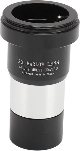 Diyeeni 2X Barlow Lens, Multi Coated Barlow Lens with Dust Cover, M42x0.75mm Male Thread, M28.6x0.6mm Female Thread, for 1.25in Astronomical Telescope Eyepieces in Saudi Arabia