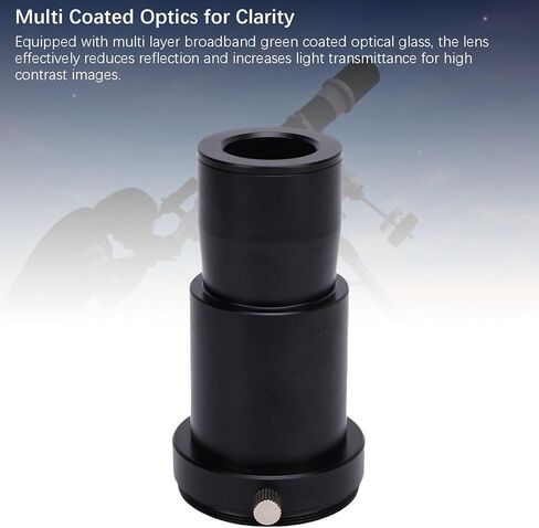 Diyeeni 1.25 Inch 5X Barlow Lens, Multi Layer Broadband Green Coated Lens, Fully Metal Astronomical Telescope Accessory with M42x0.75mm T Thread in Saudi Arabia