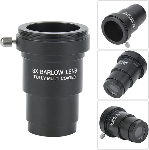 عدسة Ciciglow 3X Barlow، مقاومة للتشوه وواجهة خيط متينة M42x0.75 لتلسكوب فلكي بصري مقاس 1.25 بوصة in Kuwait