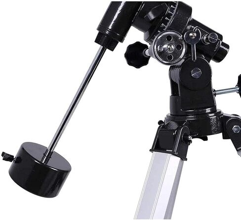 110mm Reflector Telescope for Beginners & Adults, 500X Magnification, 1000mm Focal Length, Adjustable Aluminum Tripod, Dual Purpose for Terrestrial & Astronal Viewing, Black in Saudi Arabia