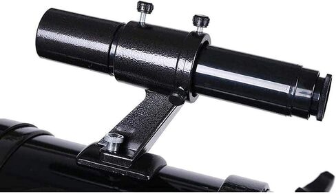 110mm Reflector Telescope for Beginners & Adults, 500X Magnification, 1000mm Focal Length, Adjustable Aluminum Tripod, Dual Purpose for Terrestrial & Astronal Viewing, Black in Saudi Arabia