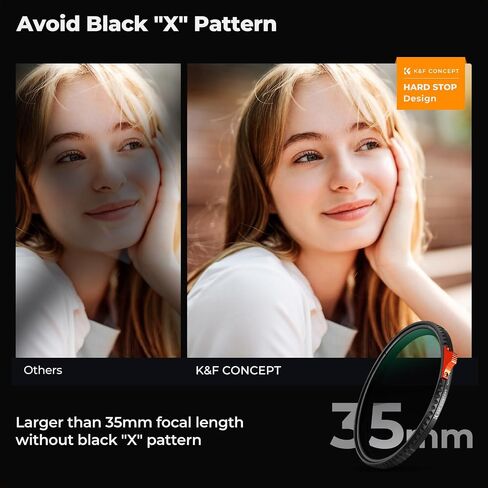 K&F CONCEPT 95mm Black Diffusion Mist Effect 1/4 & Variable ND2-32(1-5 Stops) & Circular Polarizing Filter CPL-in 1 HD Lens Filter with 28 Multi-Coatings for Camera Lenses (Nano-X Series) in Saudi Arabia