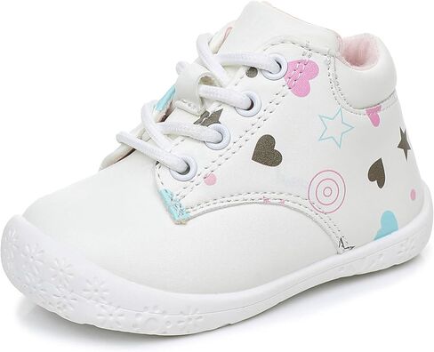 أحذية Blikcon Baby First Walker - أحذية للرضع بنعل ناعم مع سحاب جانبي وبطانة مريحة، صندوق عريض عند الأصابع للمشي المبكر (6-24 شهرًا) in Kuwait