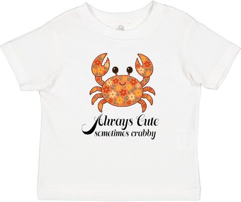 inktastic Crab Always Cute Sometimes Crabby Baby T-Shirt in Saudi Arabia