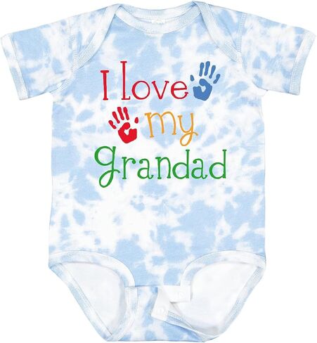 inktastic Grandad Grandkids Handprints Baby Bodysuit in Saudi Arabia