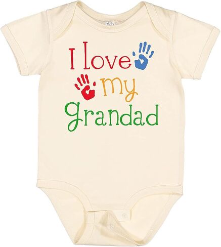 inktastic Grandad Grandkids Handprints Baby Bodysuit in Saudi Arabia
