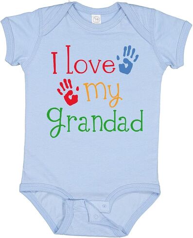 inktastic Grandad Grandkids Handprints Baby Bodysuit in Saudi Arabia