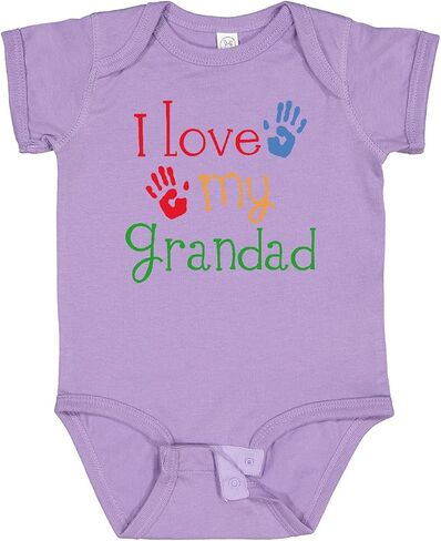 inktastic Grandad Grandkids Handprints Baby Bodysuit in Saudi Arabia