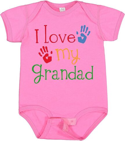 inktastic Grandad Grandkids Handprints Baby Bodysuit in Saudi Arabia