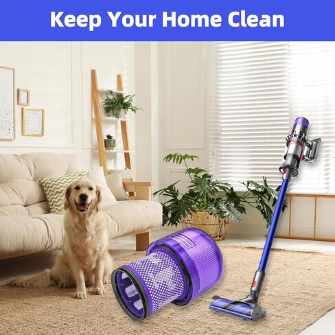 طقم مرشح بديل مكون من 3 عبوات متوافق مع محرك عزم الدوران Dyson V11/الحيوان/المطلق/الكامل/الإضافي، V15 Detect، V15s Detect Submarine، SV14، SV15، SV17، SV22، SV28، SV47 in Kuwait