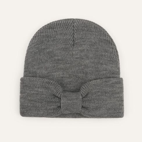 Baby Beanie with Cute Bow Infant Toddler Cuffed Beanies Winter Warm Infant Hat Newborn Winter Hat in Saudi Arabia