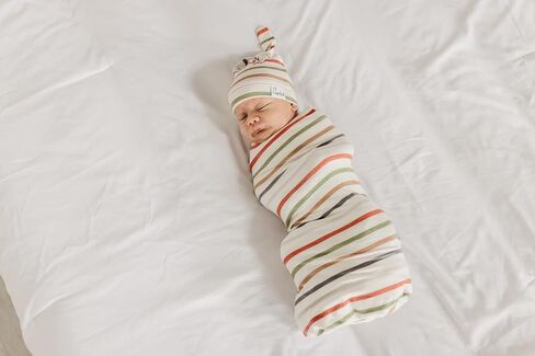 Copper Pearl Baby Beanie Hat Top Knot Stretchy Soft Linus in Saudi Arabia