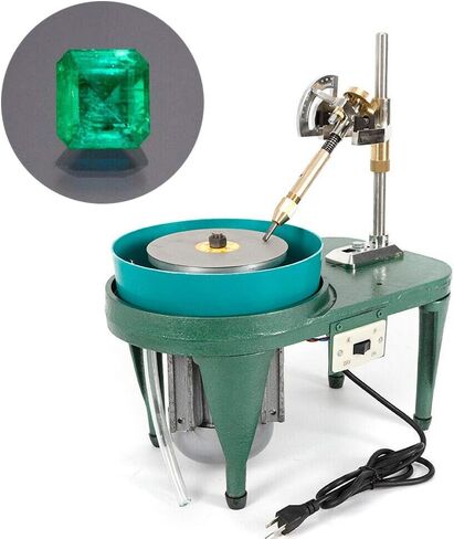 Professional Gem Faceting Machine Jewel Angle Polisher, 180W 2800RPM Bench Gemstone Jade Faceting Machine Jewel Polishing Grinding Machine with Faceted Manipulator in Saudi Arabia