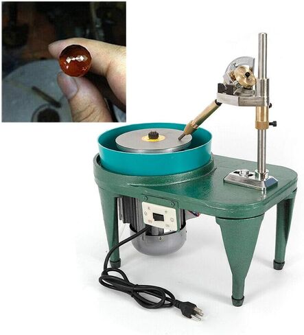 Professional Gem Faceting Machine Jewel Angle Polisher, 180W 2800RPM Bench Gemstone Jade Faceting Machine Jewel Polishing Grinding Machine with Faceted Manipulator in Saudi Arabia
