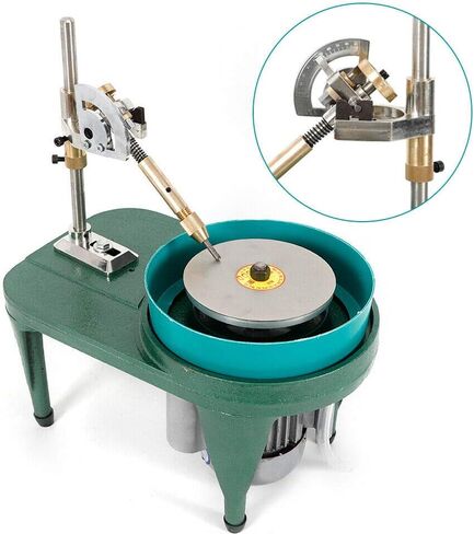Professional Gem Faceting Machine Jewel Angle Polisher, 180W 2800RPM Bench Gemstone Jade Faceting Machine Jewel Polishing Grinding Machine with Faceted Manipulator in Saudi Arabia