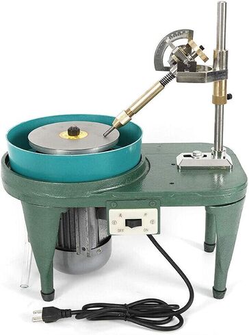 Professional Gem Faceting Machine Jewel Angle Polisher, 180W 2800RPM Bench Gemstone Jade Faceting Machine Jewel Polishing Grinding Machine with Faceted Manipulator in Saudi Arabia