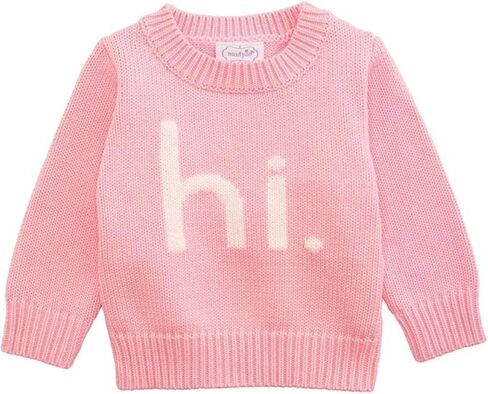 Mud Pie Baby-Girls Mud Pie Kids Hi Baby Girl Sweater in Saudi Arabia