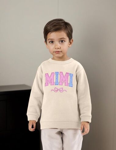 Mommy and Me Matching Outfits Crewneck Long Sleeve Pullover Tops Cute Family Matching Shirt in Saudi Arabia