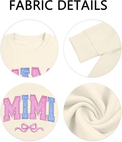 Mommy and Me Matching Outfits Crewneck Long Sleeve Pullover Tops Cute Family Matching Shirt in Saudi Arabia