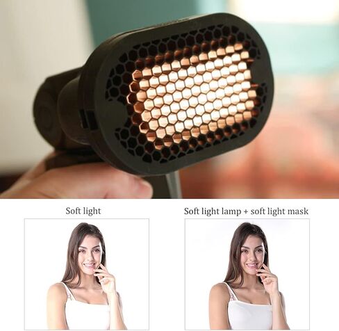 مجموعة مرشحات Softbox لمصباح الكاميرا، ناشر محمول خفيف الوزن مع شبكة خلية النحل لـ Speedlight TTL - مادة متينة، سهلة التركيب، مثالية للماكرو والصور الشخصية in Kuwait