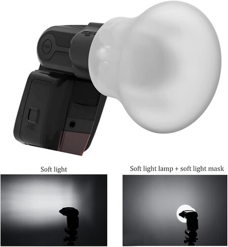 مجموعة مرشحات Softbox لمصباح الكاميرا، ناشر محمول خفيف الوزن مع شبكة خلية النحل لـ Speedlight TTL - مادة متينة، سهلة التركيب، مثالية للماكرو والصور الشخصية in Kuwait