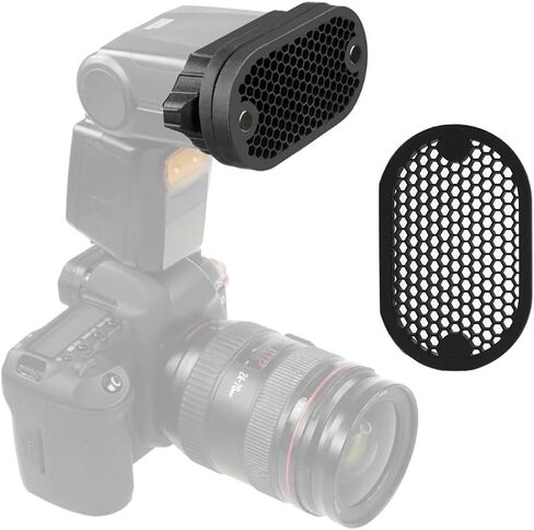 مجموعة مرشحات Softbox لمصباح الكاميرا، ناشر محمول خفيف الوزن مع شبكة خلية النحل لـ Speedlight TTL - مادة متينة، سهلة التركيب، مثالية للماكرو والصور الشخصية in Kuwait