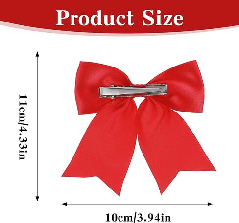 12 Pcs Girls Hair Bows Large Grosgrain Ribbon Cheer Bows with Alligator Hair Clips Stylish Accessories for Little Girls Teens Babies Toddlers Accessory in Saudi Arabia