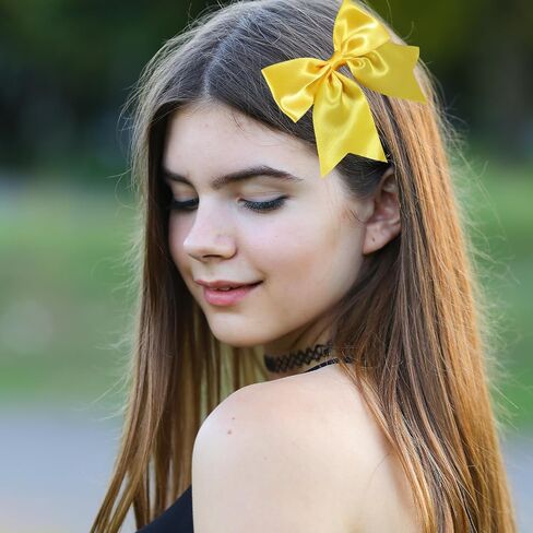 12 Pcs Girls Hair Bows Large Grosgrain Ribbon Cheer Bows with Alligator Hair Clips Stylish Accessories for Little Girls Teens Babies Toddlers Accessory in Saudi Arabia