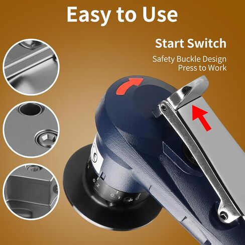 2 in 1 Pneumatic Chamfering Tool - Mini Air Chamfer Tool for C & R Deburring, 45° Arc Corner Beveling Machine for Metal, Acrylic, Wood (Black) in Saudi Arabia
