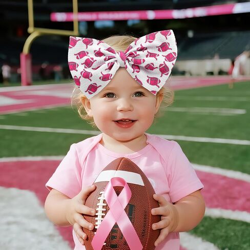 YanJie 7’’ Baby Girl Bows Leopard Print Hot Pink Headbands for Girls Light Pink Bow Toddler Hair Accessories Newborn Infant Baby Hair Wrap in Saudi Arabia