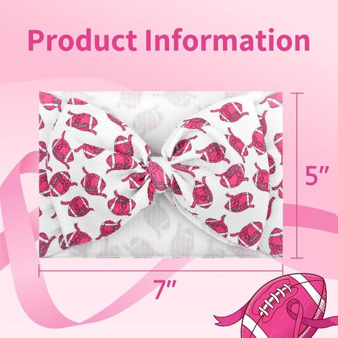 YanJie 7’’ Baby Girl Bows Leopard Print Hot Pink Headbands for Girls Light Pink Bow Toddler Hair Accessories Newborn Infant Baby Hair Wrap in Saudi Arabia