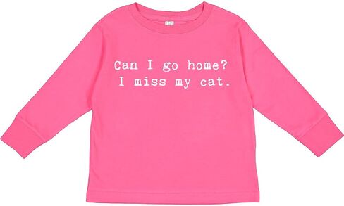 inktastic Can I Go Home I Miss My Cat Toddler Long Sleeve T-Shirt in Saudi Arabia