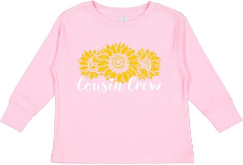 inktastic Cousin Crew Toddler Long Sleeve T-Shirt in Saudi Arabia