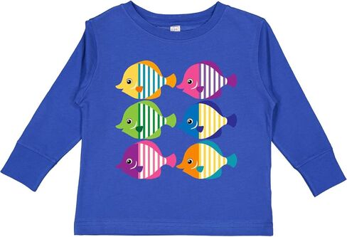 تي شيرت Inktastic Tropical Fish Lover للأطفال الصغار بأكمام طويلة in Kuwait