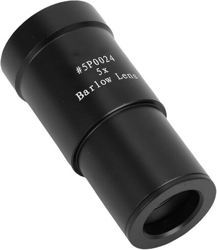 PUSOKEI 5X Barlow Lens, 1.25 Inch Astronomy Barlow Lens with Multi Coated Optical Glass for Telescope Eyepiece, Enhanced Magnification for Moon Observation in Saudi Arabia