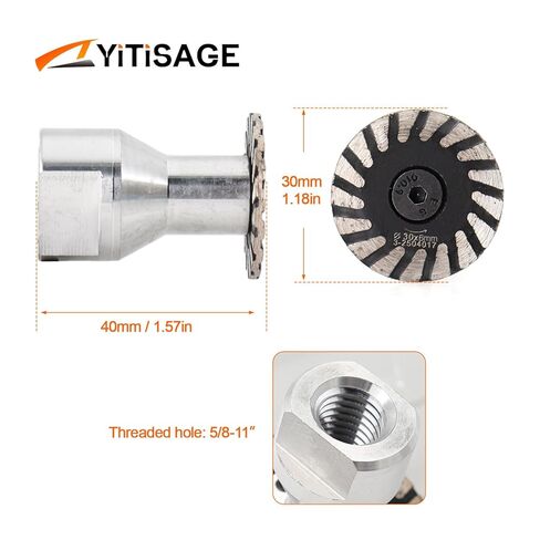 شفرات منشار نقش صغيرة من Diamond Turbo مع شفة قابلة للإزالة 5/8-11 قرص قطع لنحت حجر الجرانيت والرخام الخرساني (50 مم) in Kuwait