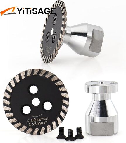 شفرات منشار نقش صغيرة من Diamond Turbo مع شفة قابلة للإزالة 5/8-11 قرص قطع لنحت حجر الجرانيت والرخام الخرساني (50 مم) in Kuwait