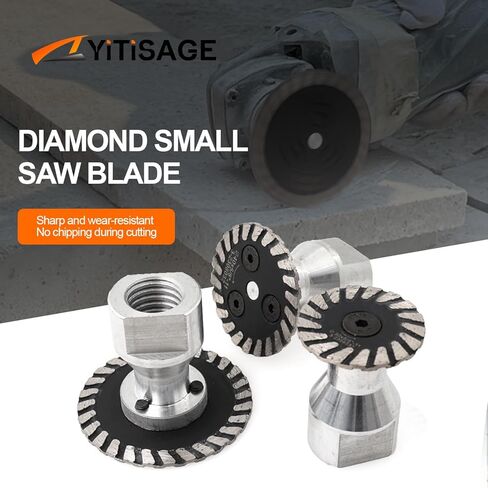 شفرات منشار نقش صغيرة من Diamond Turbo مع شفة قابلة للإزالة 5/8-11 قرص قطع لنحت حجر الجرانيت والرخام الخرساني (50 مم) in Kuwait