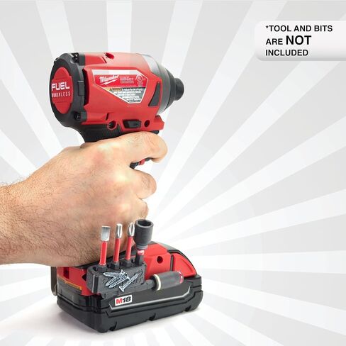 Magnetic Bit Holder for Milwaukee M18 Fuel Impact Driver and Drill- Drill accessories (Black, Milwaukee M18) in Saudi Arabia