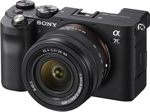 Sony a7C Mirrorless Camera with Sony FE 28-60mm f/4-5.6 Lens + 64 GB Memory + Spider Tripod + Case + Card Reader + Battery Charger + More (24pc Bundle) (Renewed) in Saudi Arabia