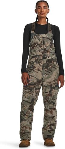 Under Armour Womens Rut Windproof Bib | Windproof Silent Microfleece Sherpa Liner | Womens Insulated Bib Overalls in Saudi Arabia