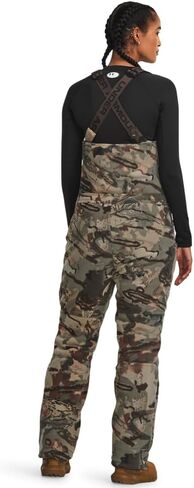 Under Armour Womens Rut Windproof Bib | Windproof Silent Microfleece Sherpa Liner | Womens Insulated Bib Overalls in Saudi Arabia