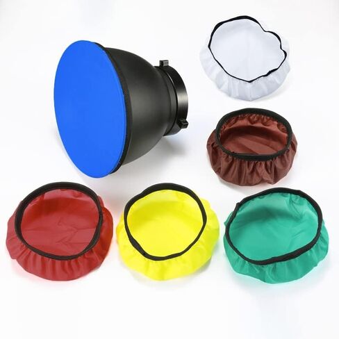 Diffuser Sock - Soft Light for COB Video Light Lamp Cover, Compatible with Amaran Series & Standard Flash Light, 1 Pack - 7 Inch (Mix 6) in Saudi Arabia