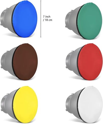 Diffuser Sock - Soft Light for COB Video Light Lamp Cover, Compatible with Amaran Series & Standard Flash Light, 1 Pack - 7 Inch (Mix 6) in Saudi Arabia