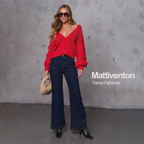 Mattiventon Fall Boots for Women Square Toe Kitten Heels Faux Suede Short Low Heel Dressy Ankle Bootice with Side Zip in Saudi Arabia