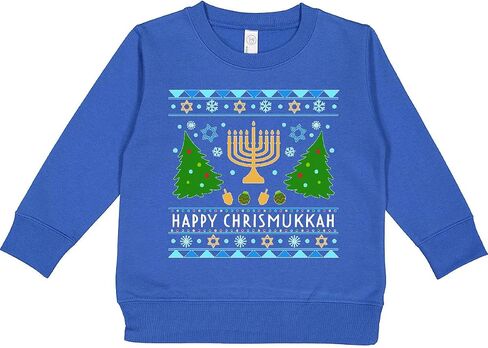 سترة Inktastic Happy Chrismukkah مع شمعدان وسويت شيرت للأطفال الصغار in Kuwait
