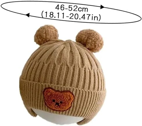 Baby Beanie Cap Newborn Hats Kids Knit Caps Infant Winter Hat Crochet Earflap Hats Cute Soft Warm Knit Caps in Saudi Arabia