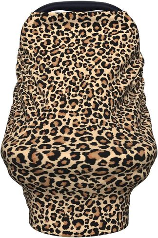 Leopard Print Baby Car Seat Cover, Multi Use Stroller Cover, Leopard Baby Stuff in Saudi Arabia