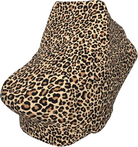 Leopard Print Baby Car Seat Cover, Multi Use Stroller Cover, Leopard Baby Stuff in Saudi Arabia