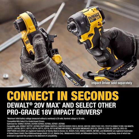 DEWALT IMPACT CONNECT Nut Runner Attachment for Impact Driver, Tool for MEP Mechanical, Electrical, or Plumbing Jobs (DWANRRIR) in Saudi Arabia